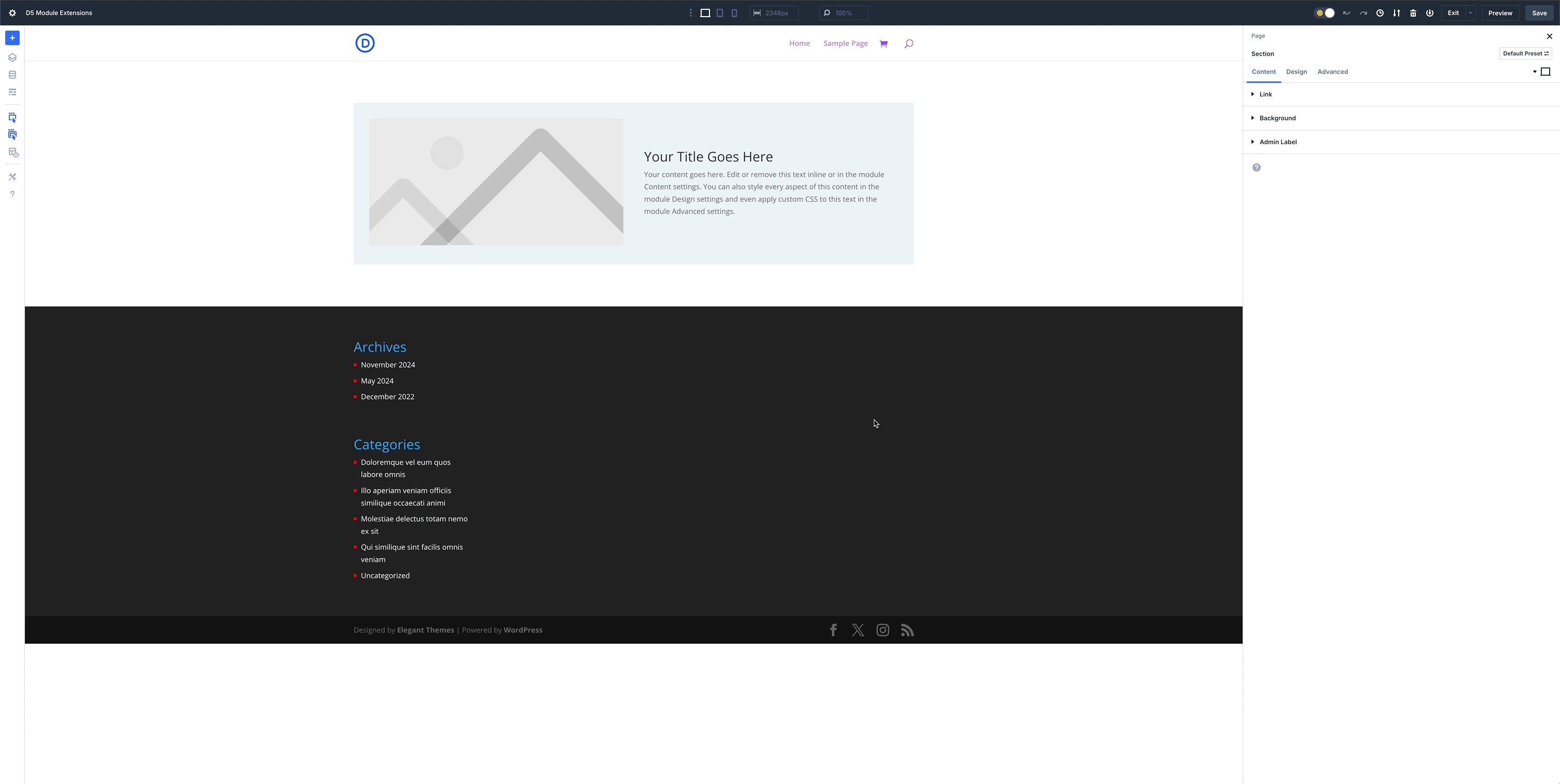 Adding Custom Options Group | Divi Dev Docs