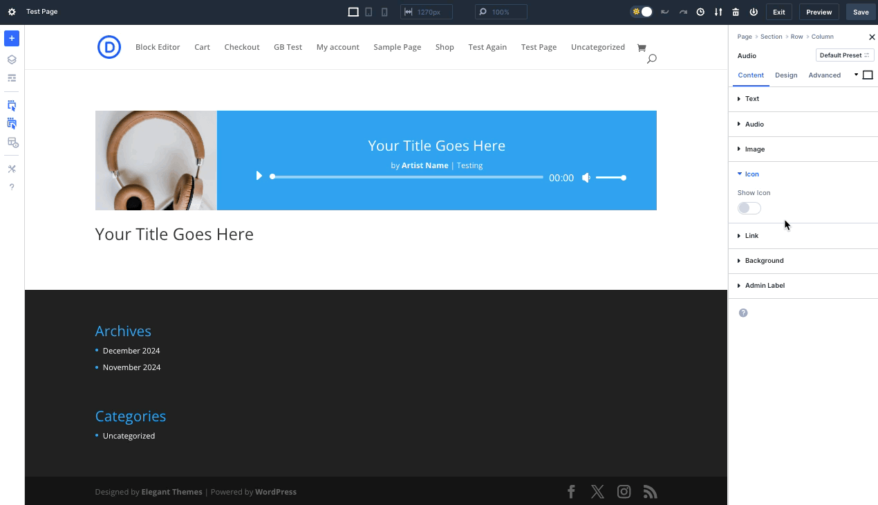Modifying Option Field | Divi Dev Docs